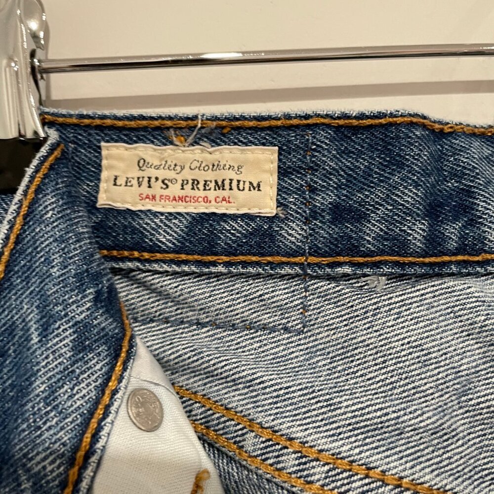 Levis Women Blue Jeans Size W24 L 30 - Picture 7 of 11